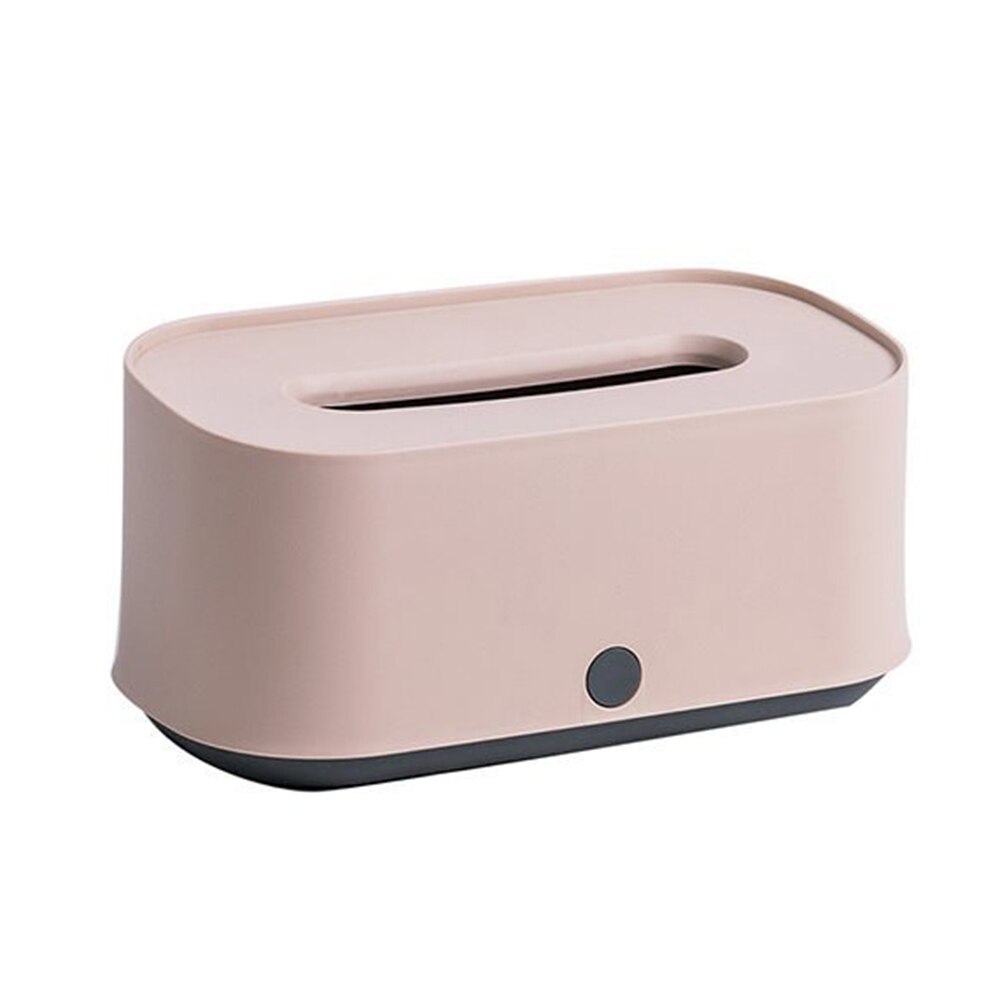 Boîte à mouchoirs en plastique, nouvelle , couverture en bois, papier avec chêne, porte-serviettes de voiture, organisateur de maison, outils de décoration: Rose