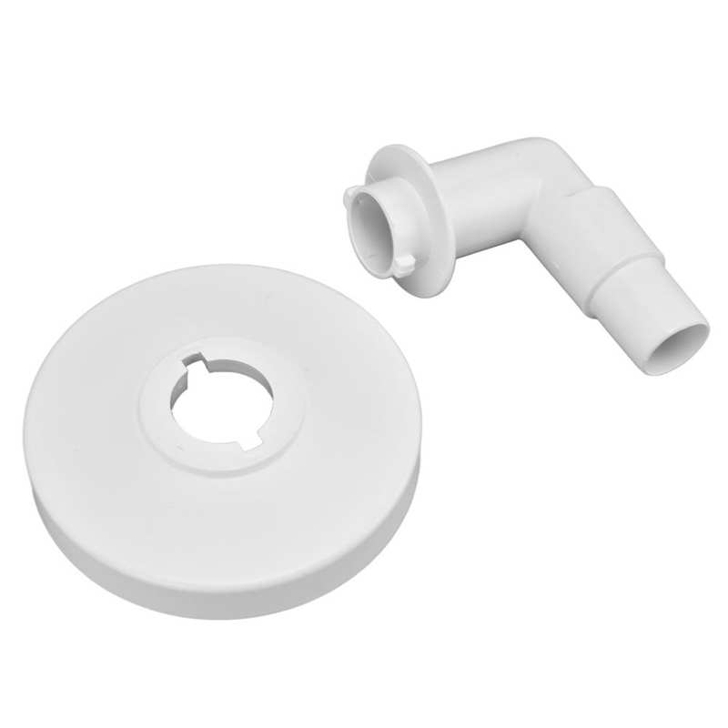 Vacuum Plate Adapter Exquisite Wear Resistant Plastic 15CM Skimmer Vacuum Plate with 90° Elbow for Swimming Pool