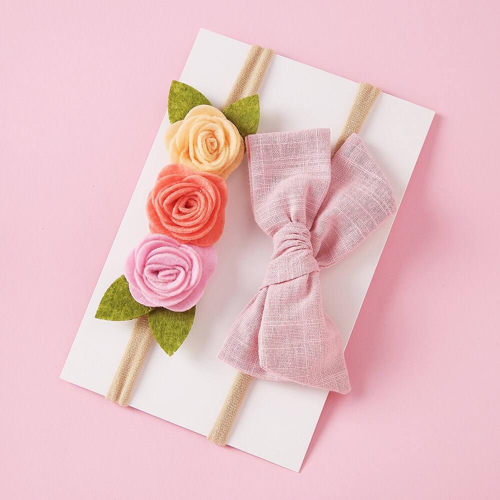 Baby hoofdband schattige strik meisjes hoofdbanden tulband pasgeboren bloem elastische hoofdbanden haarbanden kinderen baby haaraccessoires