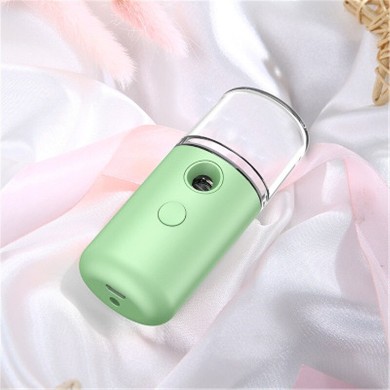 Portable 300ml Humidifier USB Ultrasonic Dazzle Cup Aroma Diffuser Cool Mist Maker Air Humidifier Purifier with Romantic Light: Macaron green