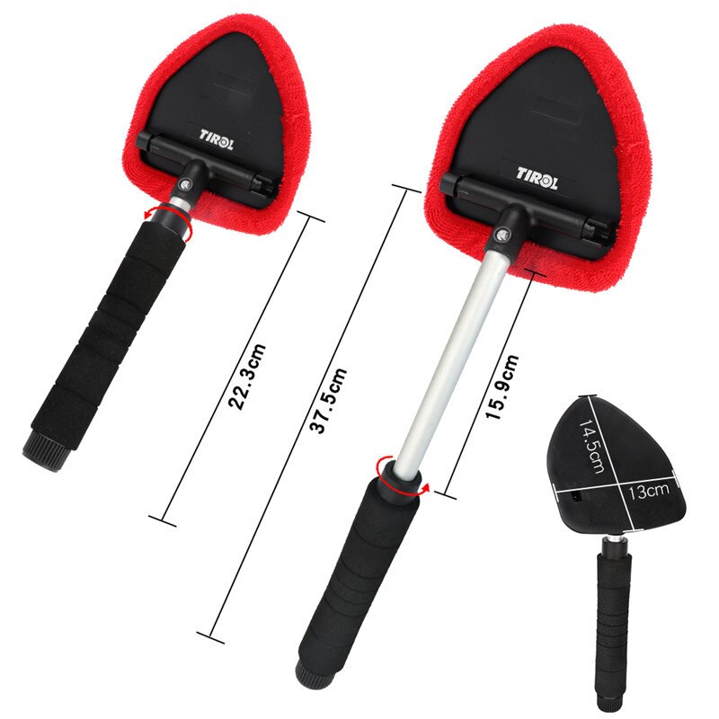 1x Telescopic Window Glass Auto Cleaner car windshield cleaning brush microfiber window scraping mist eliminator Car Accessories