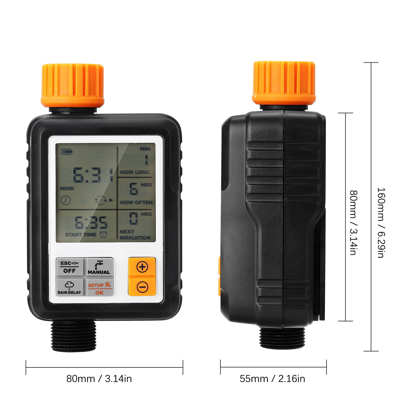 Large Screen Multifunctional Timing Watering Device Outdoor Garden Sprinkler Controller Intelligent Automatic Watering Timer