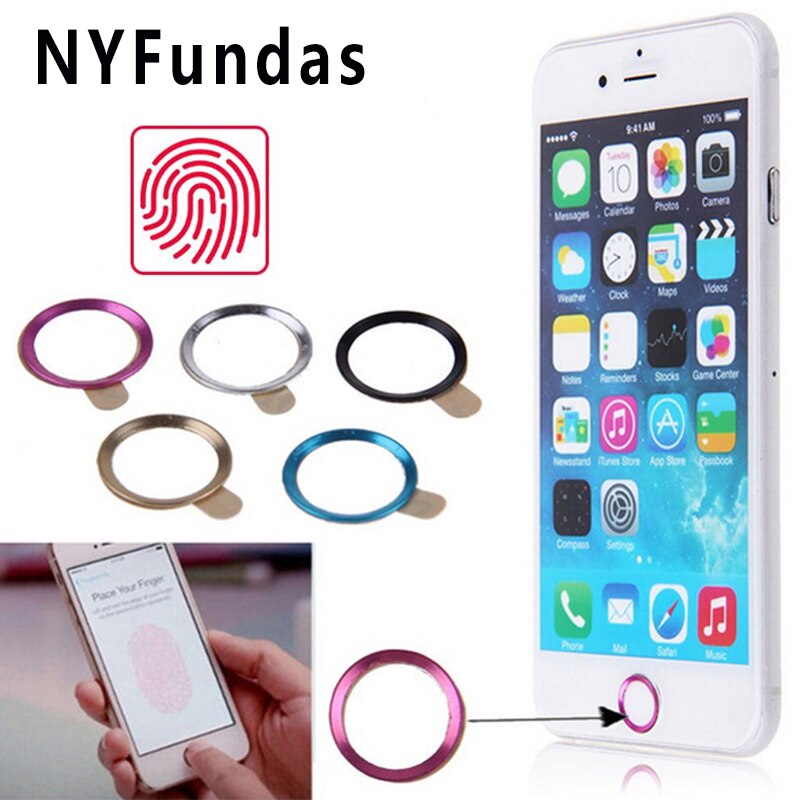 NYFundas Touch ID Home Button Sticker for Apple iPhone 7 6S 6 Plus SE 5S 8 5C iPad Pro Support Fingerprint mobile phone stickers