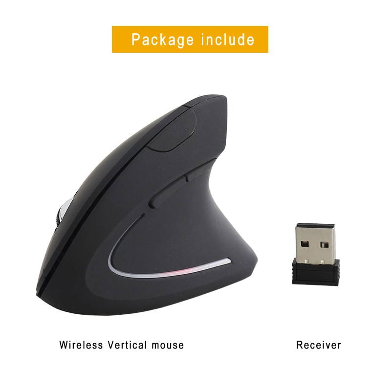 Sovawin Wireless Mouse 800 1200 1600 DPI Optical Mice Vertical Ergonomic Wrist Healing Mouse For Desktop Computer PC Game Mice