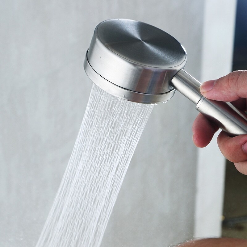 BAOKEMO Roestvrij Staal Badkamer Handheld Douchekop Hogedruk Waterbesparende Sproeier Nozzle Supercharged Neerslagmodi