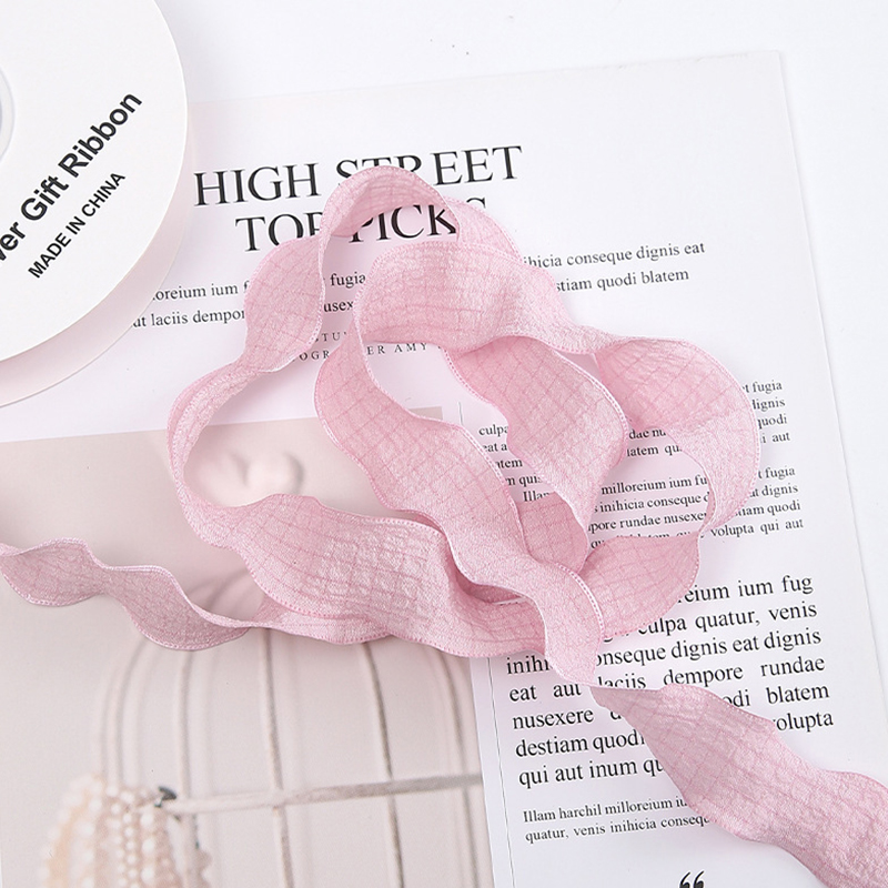 10 Yards Handmade Frayed Edged Chiffon Silk Ribbons DIY Wedding Invitation Wrapping Bouquets Packaging Party Decorations