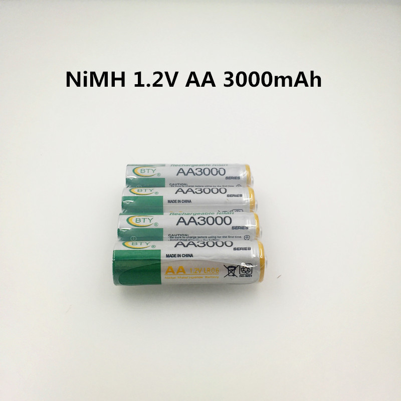 Daweikala AA 3000 1.2 V Quanlity Oplaadbare Batterij AA 3000mAh NI-MH 1.2 V Oplaadbare 2A Baterias 3000 +