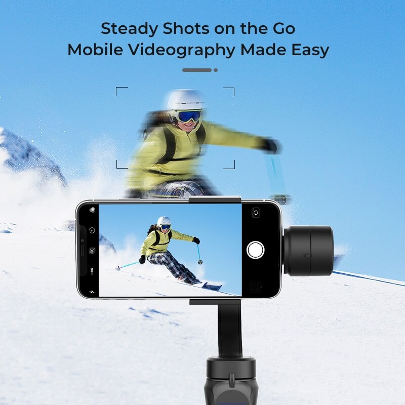 EKEN H4 3 Axis Handheld Stabilizer Cellphone Video Record Smartphone Gimbal For Action Camera phone