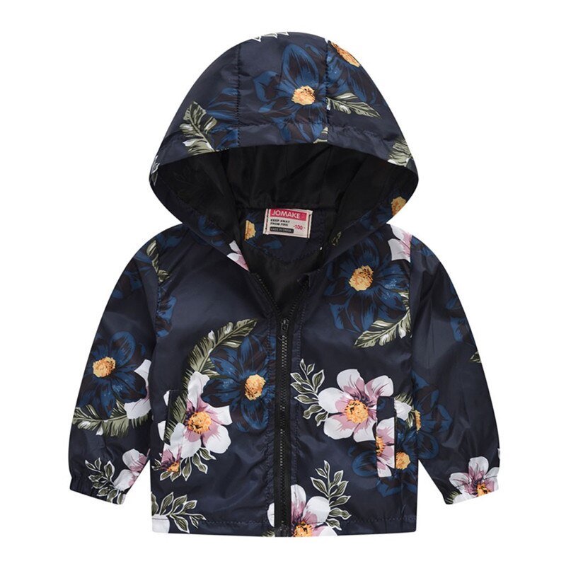 Peuter Kids Baby Meisjes Jongens Bloemen Bloemen Lente Hooded Jasje Tops jas meisjes kids bovenkleding peuter jongen jas lente