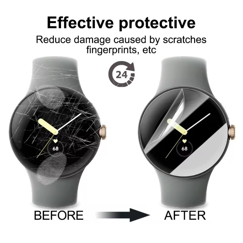 Voor Google Pixel Watch 3 41 MM 45 MM TPU Hydrogelfilm Antikras Ultradunne flexibele schermbescherming voor Google Pixel Watch 3