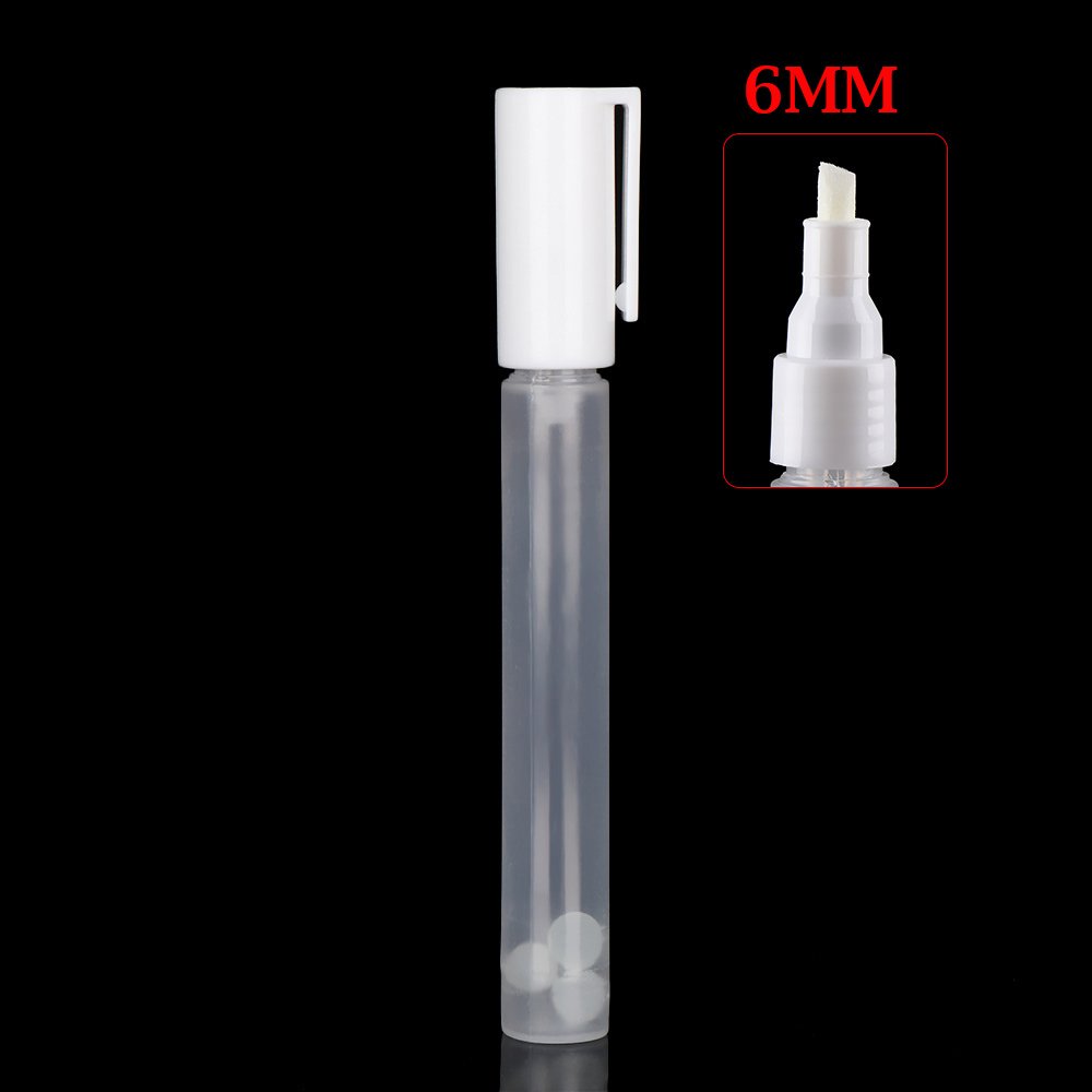 Tubo de plástico vacío para bolígrafo, barras de plástico para grafiti, marcadores de tiza líquida, accesorios de pluma de pintura, 3mm, 5mm, 6,5mm, 8mm, 10mm, 1 ud.: 6mm
