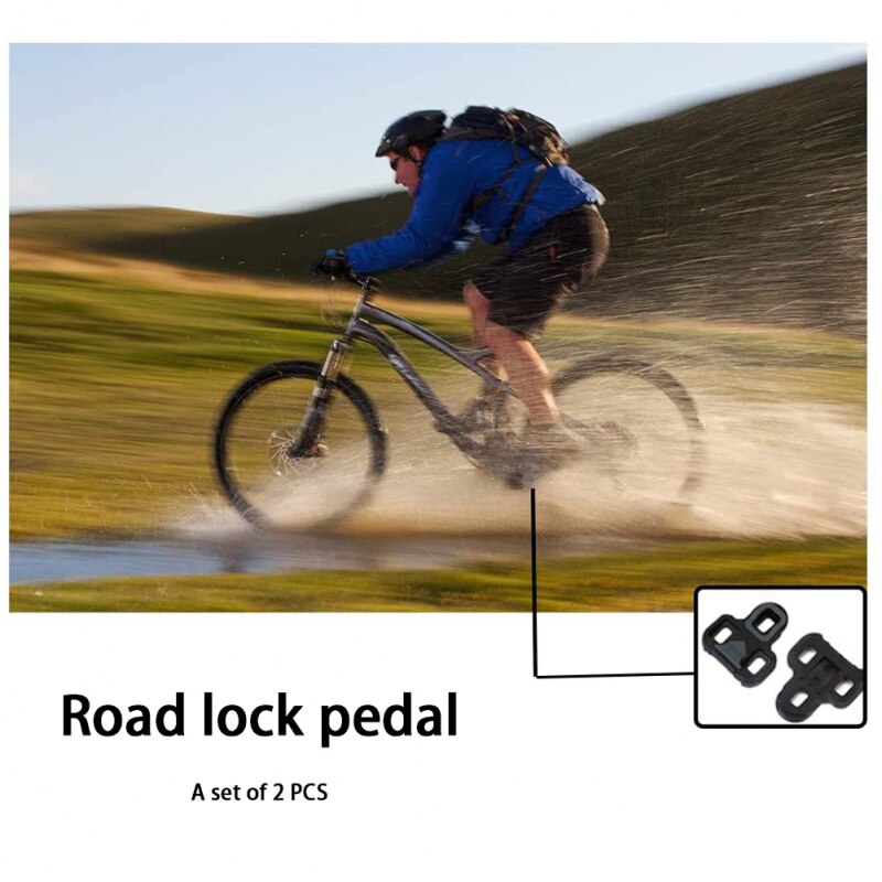 Bicycle Pedal Cleats Road Bike Self-Locking Plate Look Keo Ultralight Cycling Pedal Shoes Cleat Floating Bike Accessories
