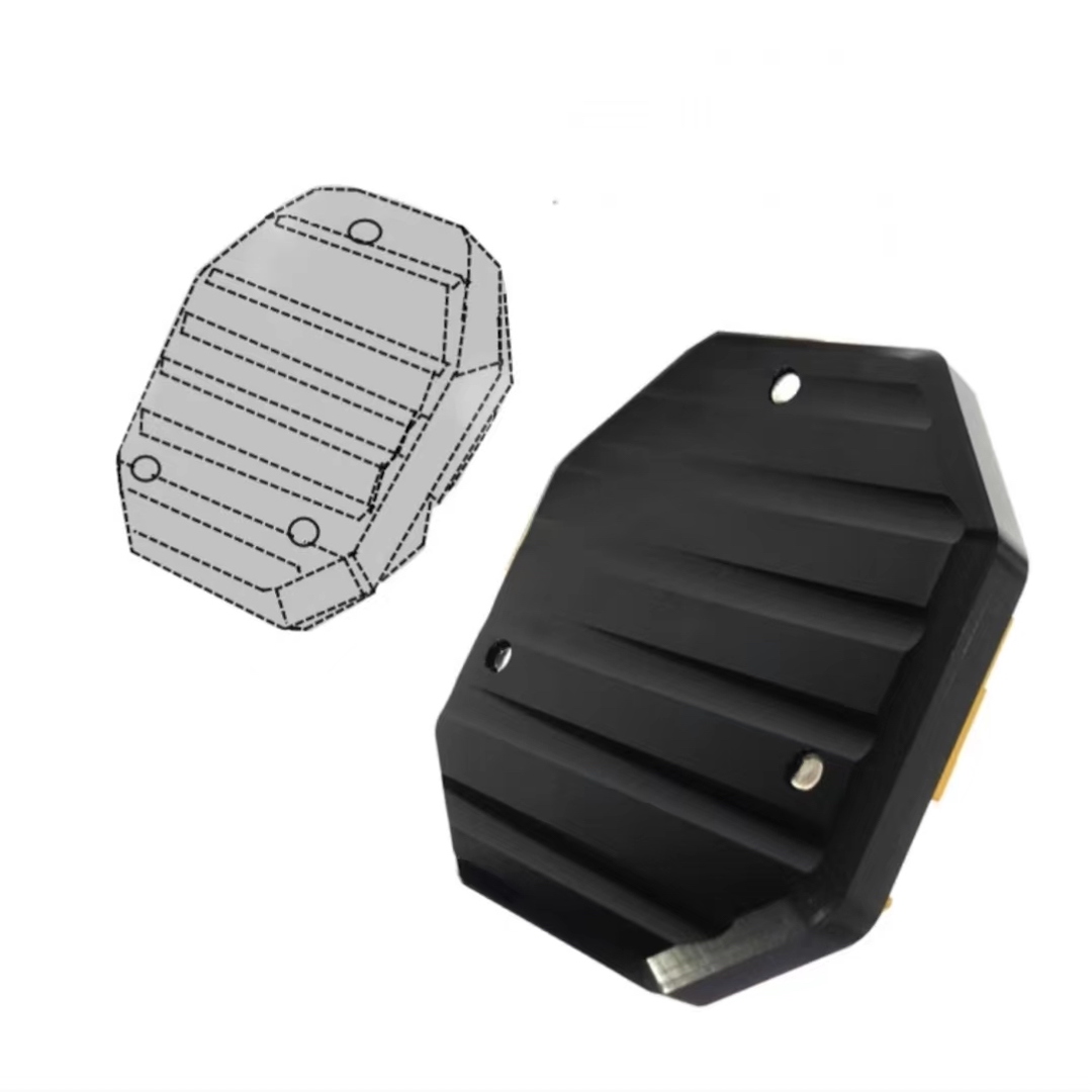 Motorstandaard Pad Antislip Vergroter Basisondersteuning Uitbreiding Vergroter Scooter Bromfiets Voetkussen CNC Aluminiumlegering