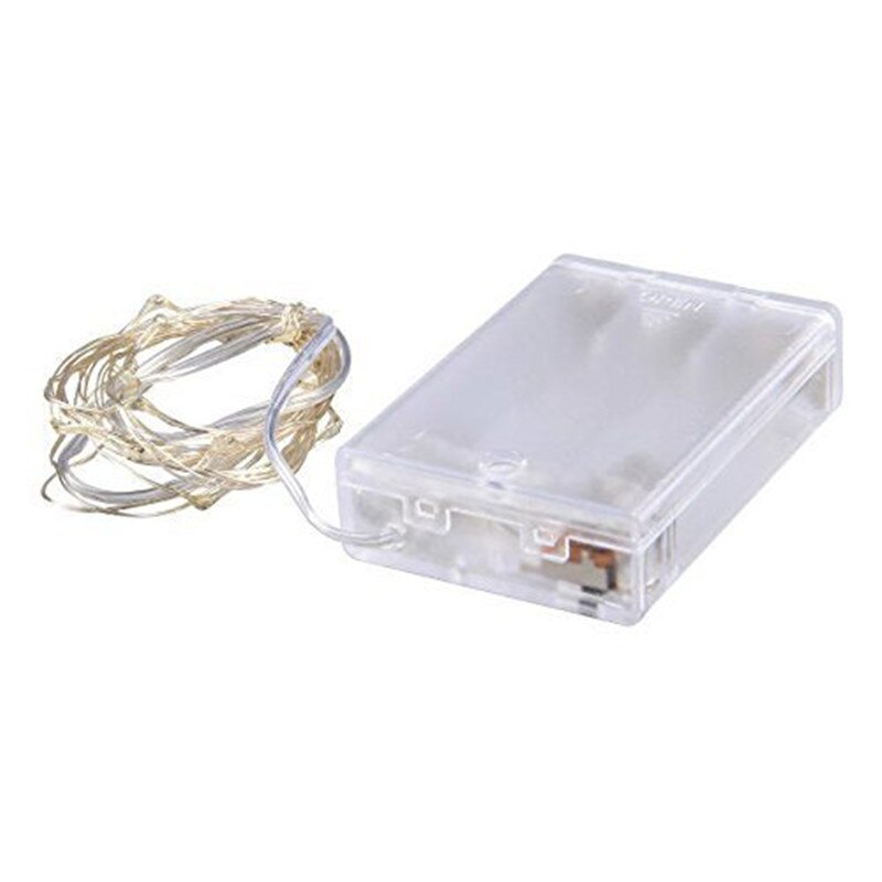2m 5m led-lichtsnoeren op batterijen led-stripverlichting voor kerstboomversiering voor bruiloften en feesten