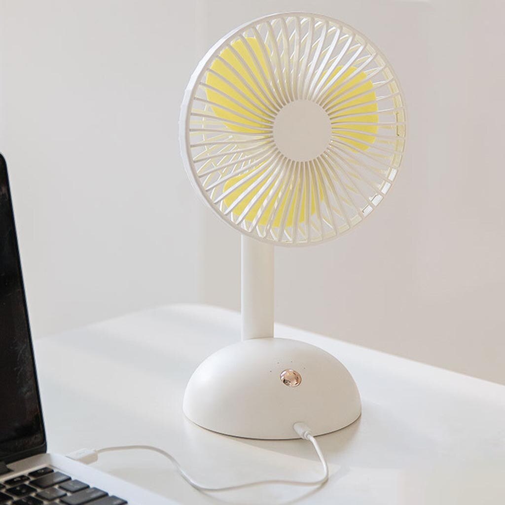 USB Low Noise Smart Home Portable Desk Mini Fan Summer Cool Table Fan 4-Speed Wind Adjustable