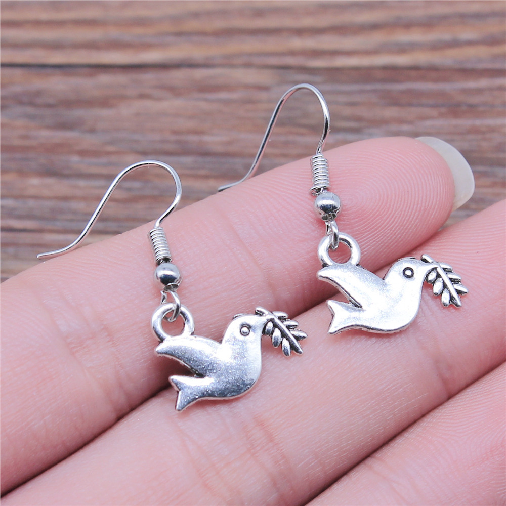 1 Pair Hook Earrings Phoenix Earring Connector Earring For Women Dangle Earring: 13x16mm