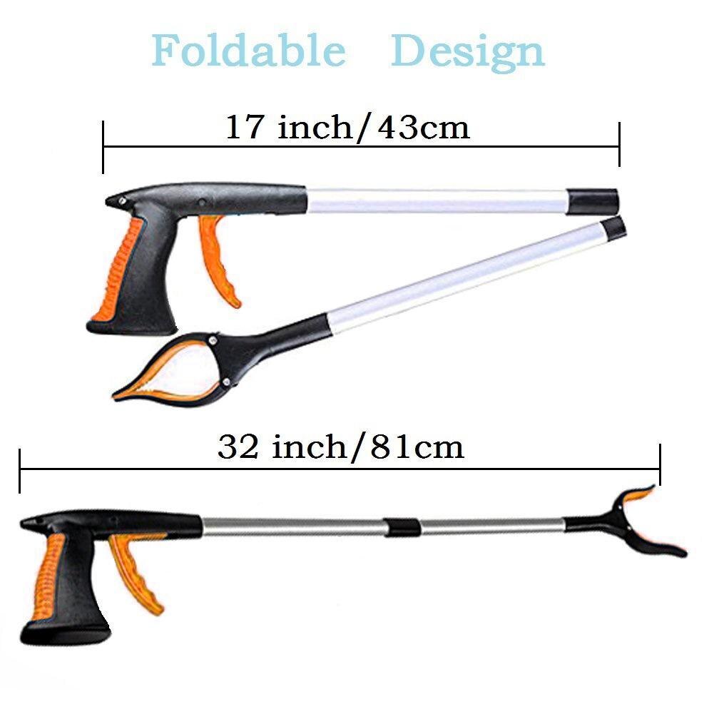 Convenient Foldable Cat Litter Reachers Pickers Pick Pick Up Collapsible Picker Garbage Tool Gripper Grabber Tools Extender P4F3