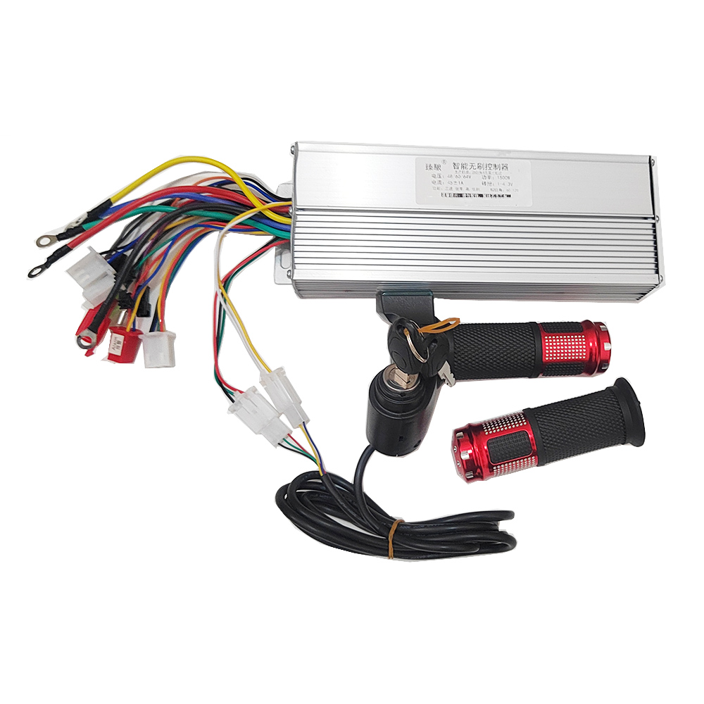 48V 60V 64V 1500W ebike Electric Bike Brushless Controller & Throttle & Brake to Electric Bicycle/Scooter/Motorcycle Motor: Default Title