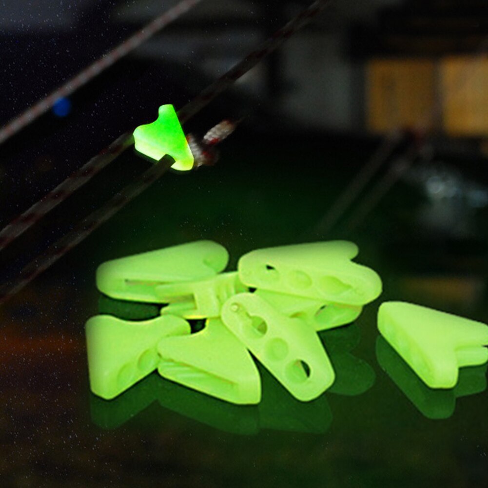 10pcs Reminder Luminous Rope Triangle Plastic Anti-Tip Practical Alert Camping Outdoor Tent Buckle Adjustable Mlutifunctional