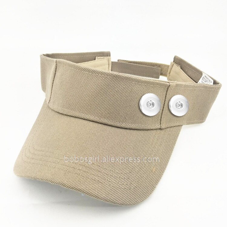 Sport Baseball 18mm przystawki przycisk biżuteryjny czapki tenisowe DIY czapki dziewczyny kobieta TW2020: W kolorze khaki