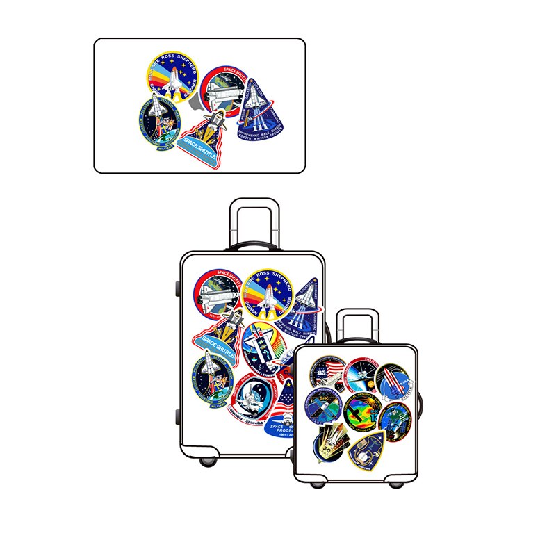 45Pcs Outer Space Computer Sticker Laptop Pad Phone Decoration Decals Waterproof Refrigerator Skateboard Sticker For Notebook