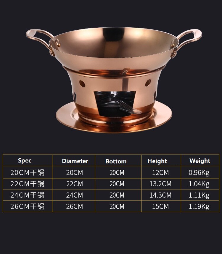 Thickened stainless steel pot alcohol pot solid alcohol heater