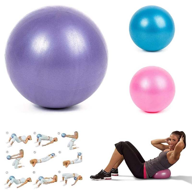 Balle de Pilates souple de 25cm, Mini boule d&#39;équilibre de Yoga, Anti-éclatement, parfaite pour l&#39;entraînement physique de base, gymnastique à domicile