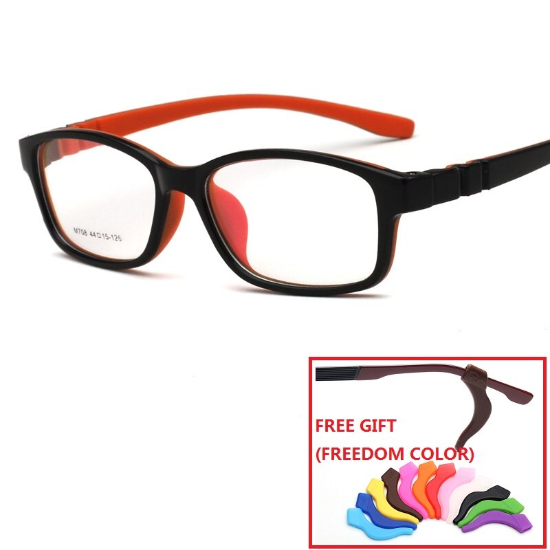 Zerosun Children Eyeglasses Frame Boys Girls Kids Optic Eyeglass Silicone Soft Flexible Glasses Child Boy's Girl's Eyewear