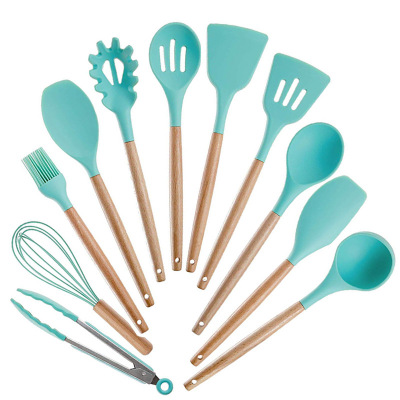 Silicone ustensiles de cuisine ensemble cuisson pelle cuillère outil cuisson ustensiles de cuisine Gadgets de cuisine spatule cuillère ustensiles de cuisine outils de cuisine