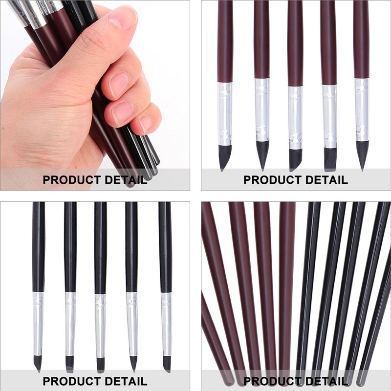 1 Set/10pcs Clay Sculpting Tools Silicone Carving Tool Set for DIY