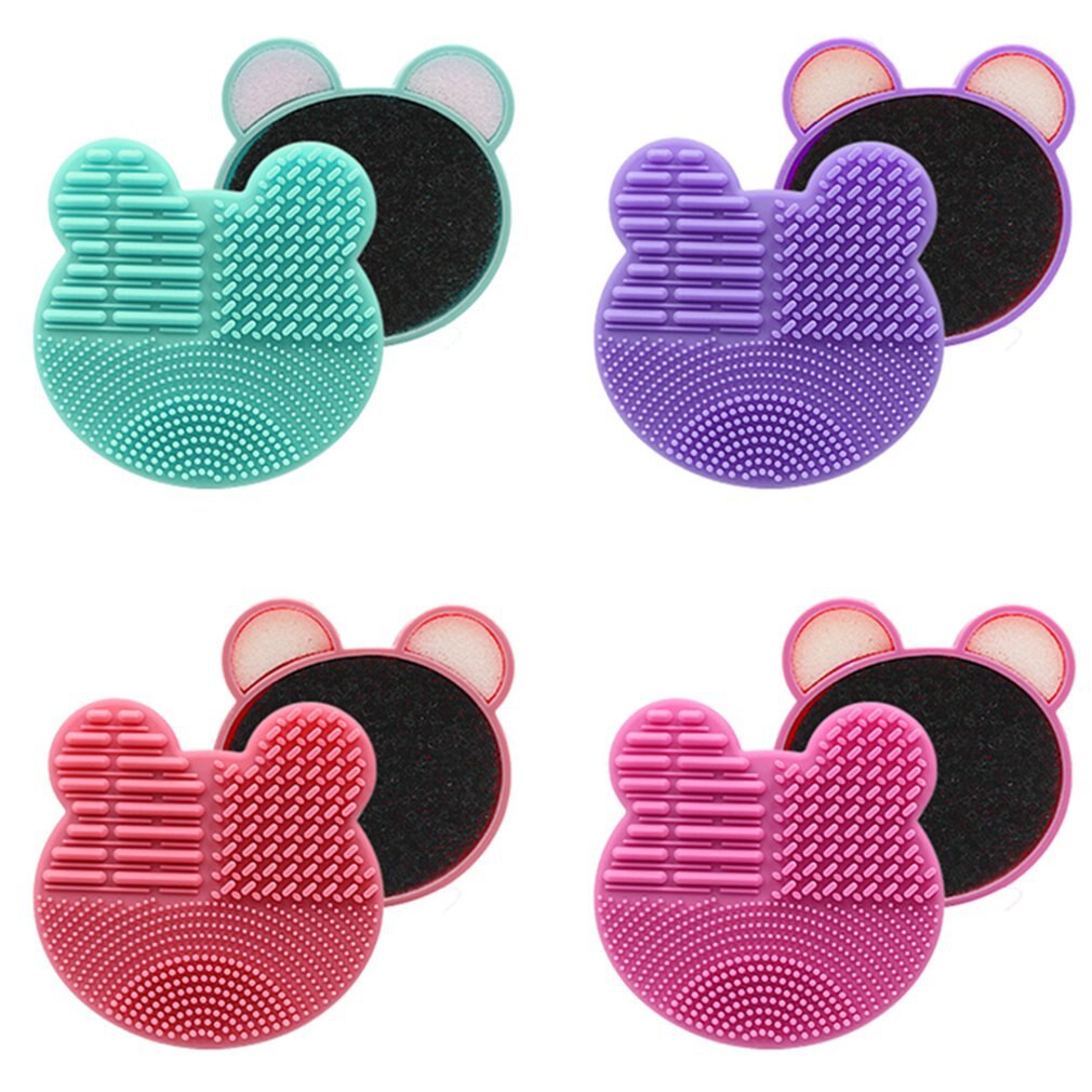 Lovely Brush Cleaner Washing Brush Pad Cleaning Mat Makeup Brush Cleaner
