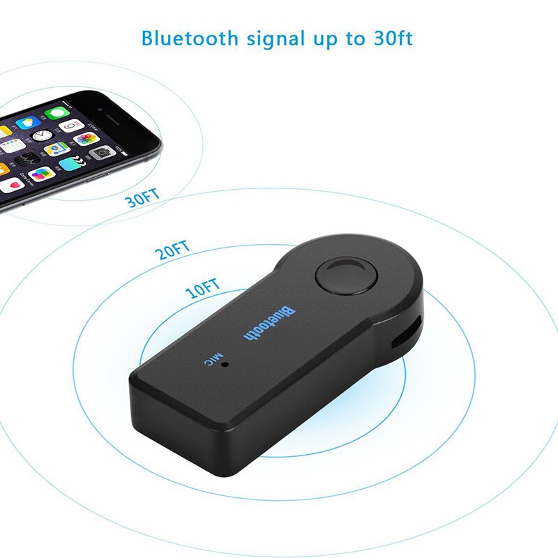 Adaptador rezeptor y fm-transmisor inalámbrico Bluetooth 5,0, 2 en 1, conector de 3,5mm para Audio de música de coche Aux A2dp, rec