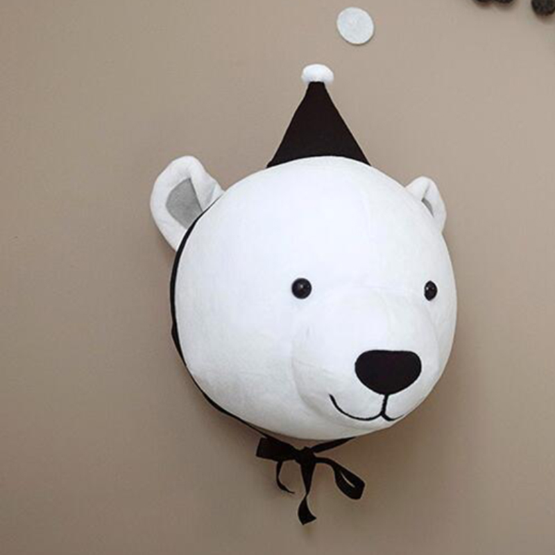 3D Animal Head Wall Mount Children Kids Room Wall Hanging Decoration Birthday Christmas JPDZS1100
