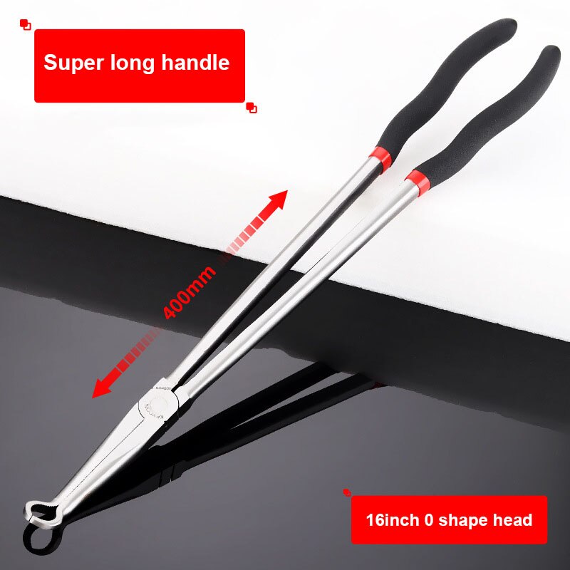 Extra Lange Tang Zware Hand Tool Set 16 Inch Lange Neus Tang Multi-tang Rechte Neus Naald Neus tang: O type