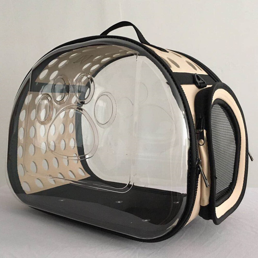 Transparante Pet Tas Mode Kat Tas Andreaskruis Huisdier Out Bag Opvouwbare Wasbare Vier Seizoenen Universele Comfortabele En Ruime: yellow