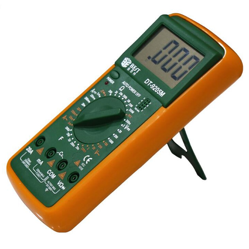 DT9205M AC DC LCD Display Electric Handheld Tester Meter Digital Multimeter Multimetro Ammeter Multitester DT9205A