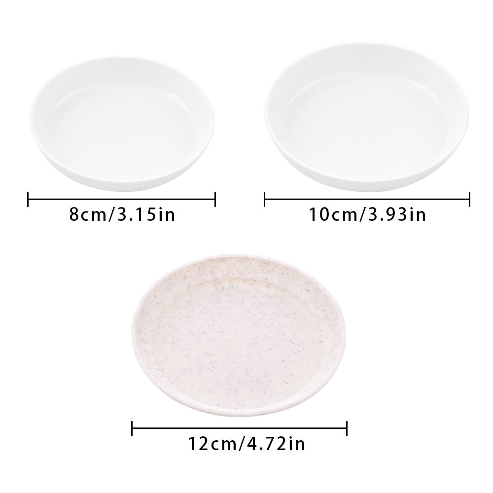 2Pcs Plastic Flower Pot Durable Heavy Duty Plastic Tray Saucers Indoor Outdoor Plant Saucer Drip Trays