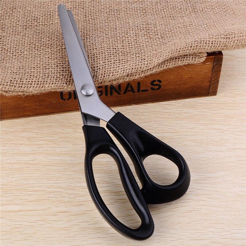 Herramientas de costura necesarias DIY de 23CM, tijeras para sastre de 3/5/7mm en Zigzag/onda de encaje, tijeras para vestidor Forfex,