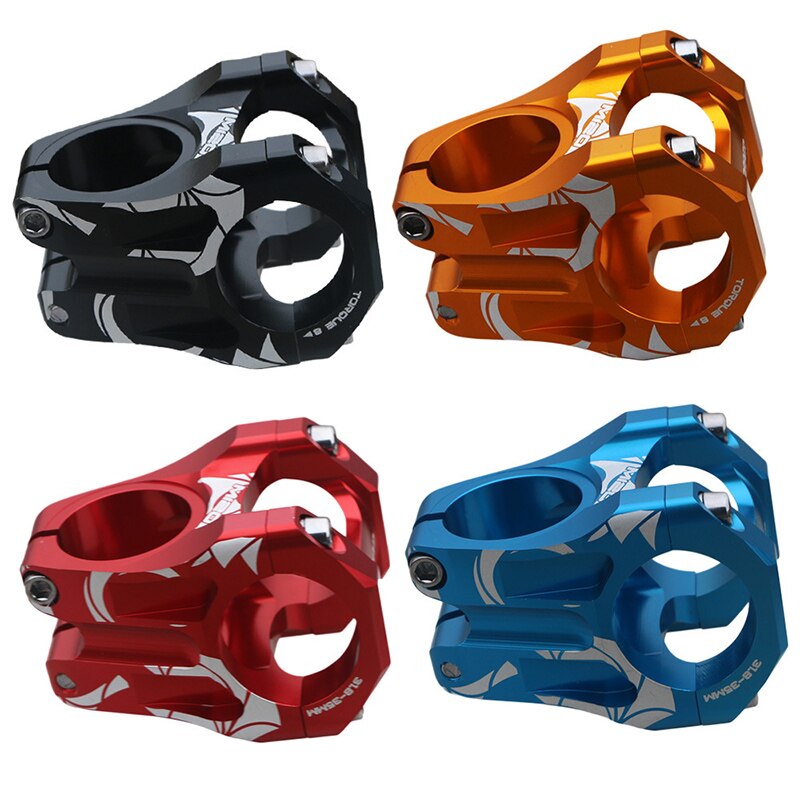 Mountain Bike Hollow Stem Aluminum Hollow Stem Fitting 31.8mm Road Bike Speed Short Stem Folding Bike Stem Bike Fork Stem
