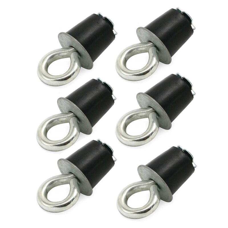 1-7/16 Hole Anchors 6-Pack - Lock & Ride Compatible With Polaris General & Ranger UTV Tie Down Anchors