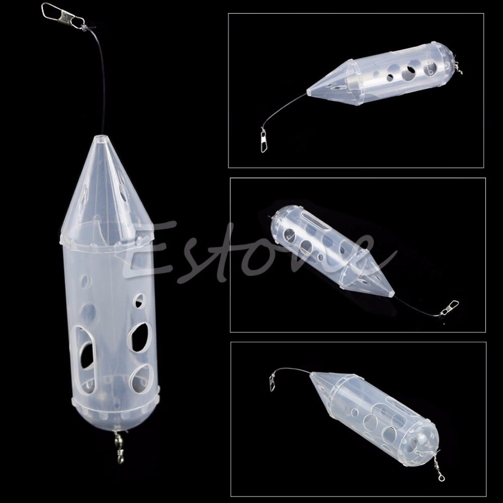 1PC Small Fish Bait Cage Fishing Trap Basket Feeder Holder Catcher For Angler