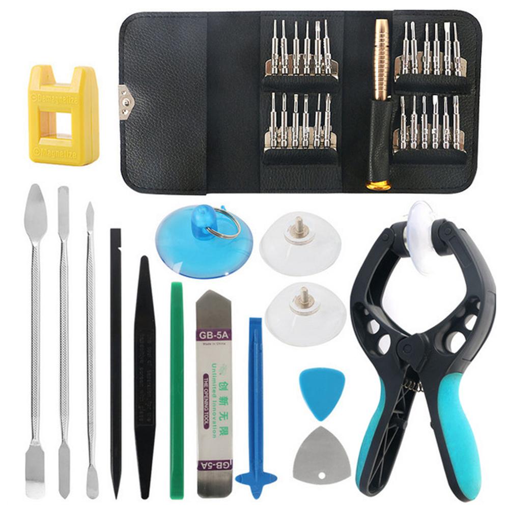 40 in 1 Set di strumenti di riparazione per cacciavite per cellulare per iPhone 11 Pro Max XS XR S 8 7 Kit di utensili manuali per fotocamera portatile per Tablet cellulare