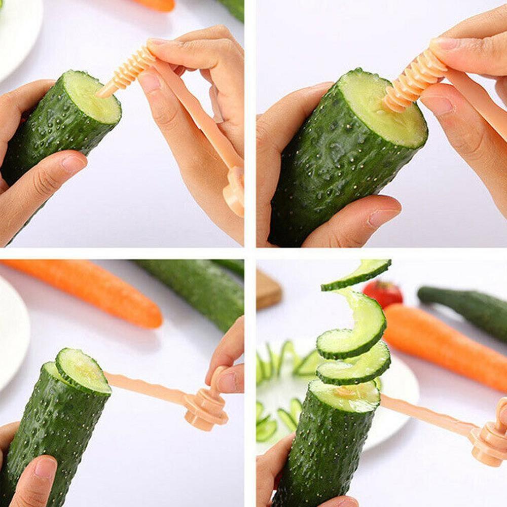 cortador espiral de zanahoria, cortador de verduras de cocina, accesorios de corte, cortadora en espiral, aparatos de cocina de patatas, modelos Ho M2K7