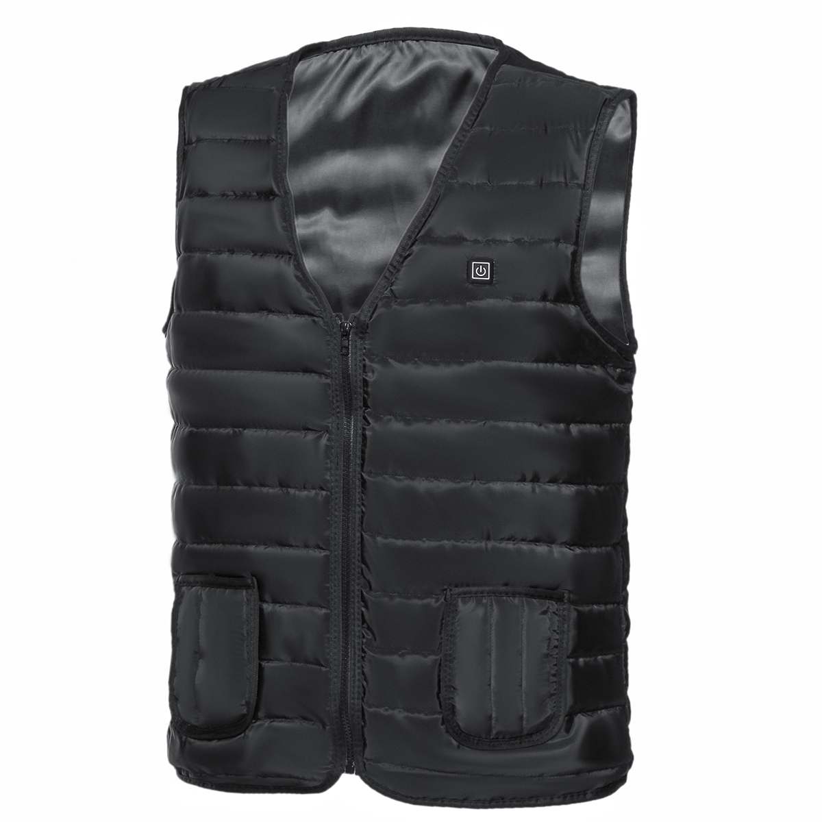 Dual Control Usb Infrarood Verwarming Vest Jas Winter Outdoor Camping Wandelen Wasbare Elektrische Thermische Kleding Warm Vest: Single Control / L