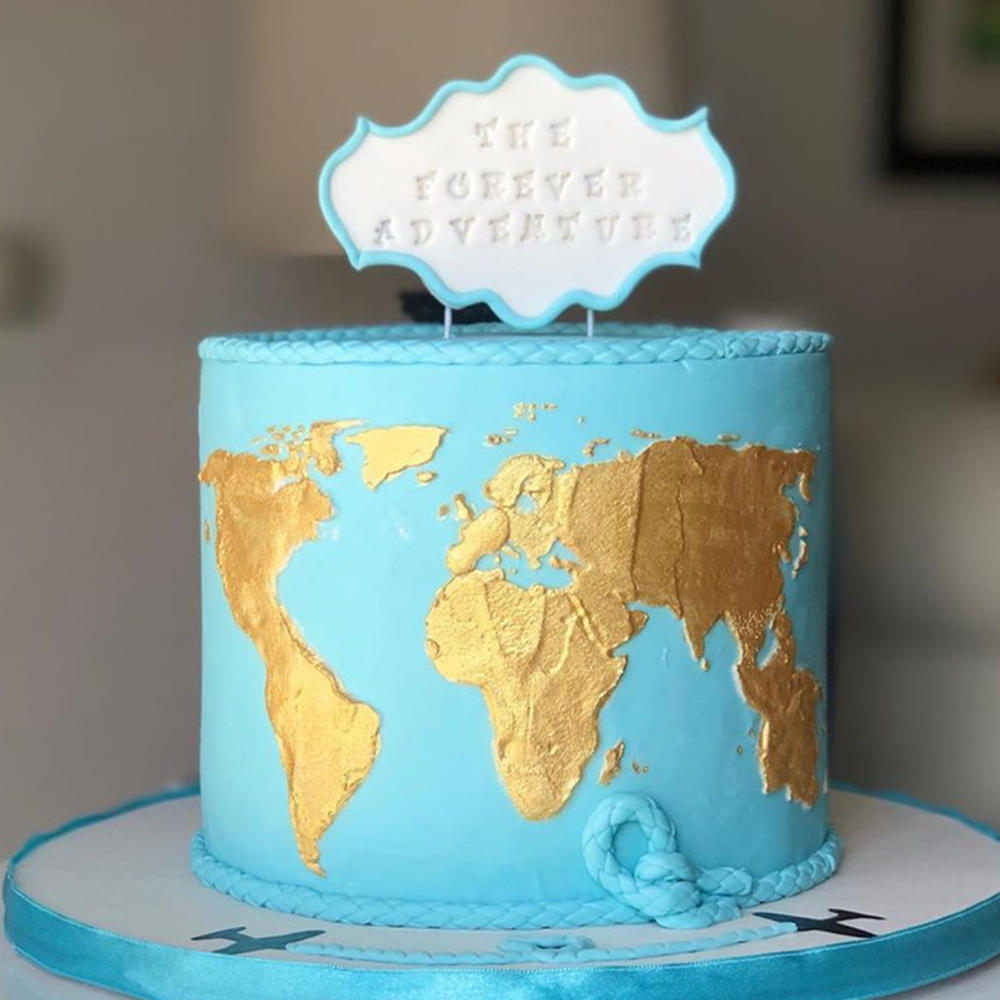World Map Cake Stencil Plastic Cake Border Stencils DIY Drawing Lace Template Cake Mold Cake Decorating Bakeware Tool
