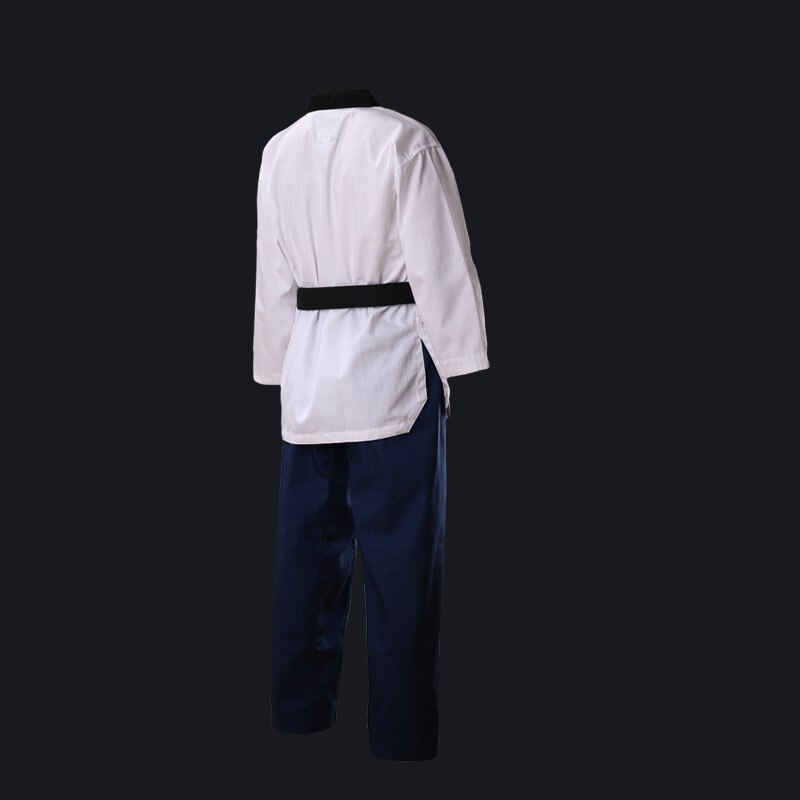 Wtf poomsae dobok taekwondo dragter autentiske udpegede taishan tkd poomsae stoffer uniformer har dan tøj