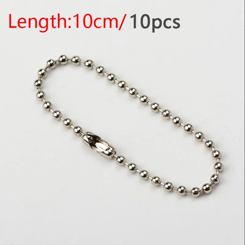 Hama cuentas accesorios cadenas pulsera collar tarjeta emisor broche anillo broche llavero cadenas a granel para DIY fusible joyería Makin: Plata