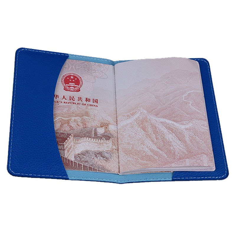 Ladies Cute Lavender Leather Passport Cover Holder Women Thin Travel Passport Leather Case
