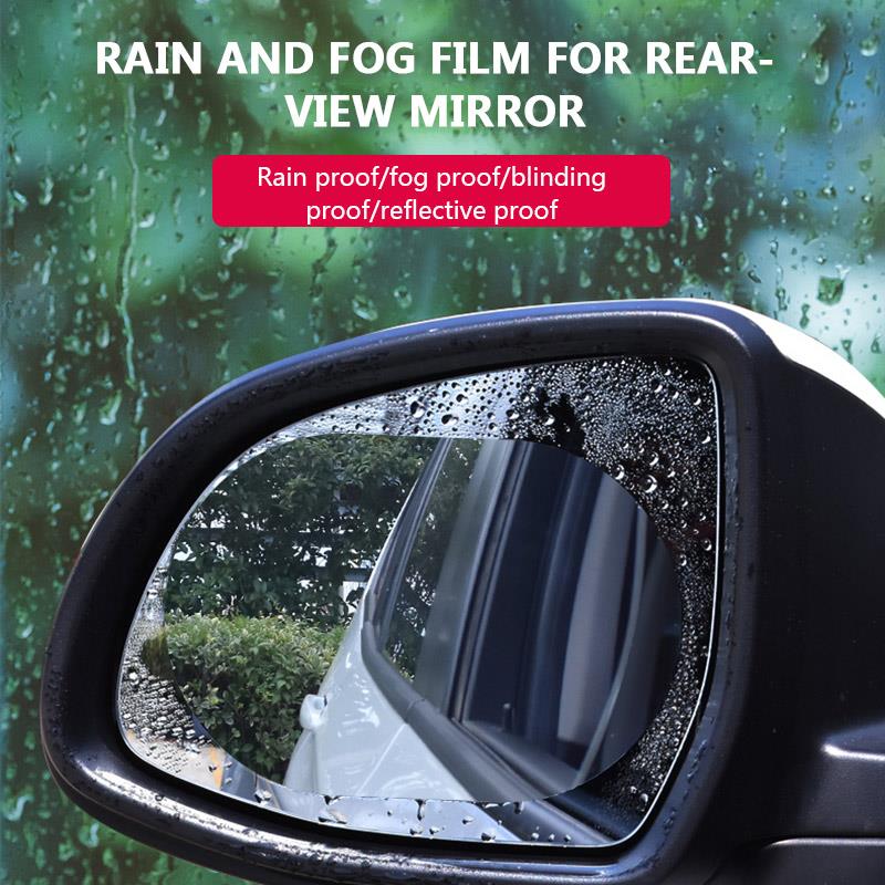 2PCS Anti-fog Car Mirror Window Clear Film Anti Waterproof Rainproof Car Rearview Mirror Protective Film Car Sticker