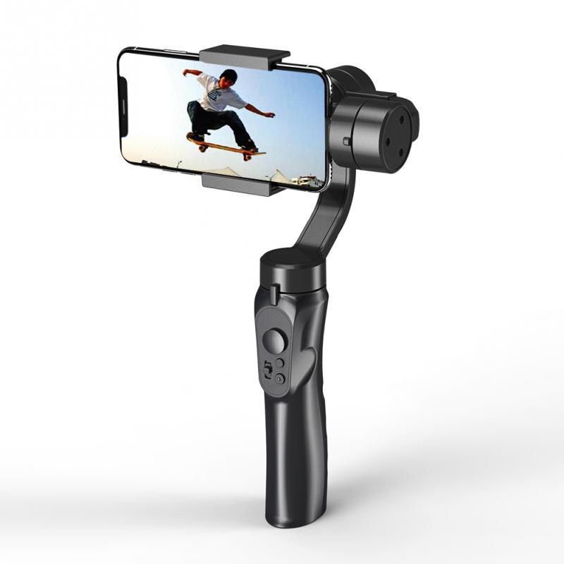 Gimbal Stabilizer for Smartphones & Action Cameras - Single Handle Bluetooth Mount